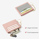 Weiyinxing Slim Women Small Wallet and Purse Girls Short Leather Credit Card Holders Zipper Wallets Ladies Coin Purses Patchwork Bag