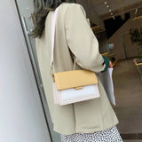 Weiyinxing color Leather Crossbody Bags For Women Travel Handbag Fashion Simple Shoulder Messenger Bag Ladies Small Flap Bag