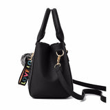 Weiyinxing Messenger Bags Women Leather Handbags Bags for Women Sac a Main Ladies hair ball Hand Bag