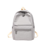 Weiyinxing Teenager Canvas Backpack Gril Boy Schoolbag Softback Solid Color Casual Soft Handle mochilas mujer Escolar rucksack