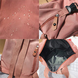 Weiyinxing Student Waterproof Backpack Female Women Vintage School Bag Girl ladies Nylon Backpack Long handle Book Bag Fashion Teenage