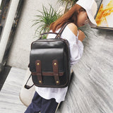 weiyinxing Women Backpack New Fshion Girl Large Capacity Leather School Bag Backpack Pu Shoulder Bag Vintage Ruchsack Mujeres Mochila Bolsa