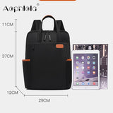 Weiyinxing Business Woman Backpack Fashion Oxford College Student School Backpacks 13 14 Inch Laptop Bag Travel Rucksack Mochila