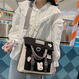 weiyinxing Summer Large Capacity Multi-function Fashion Girls Student Backpack Korean Japanese Contrast Color School Style Schoolbag