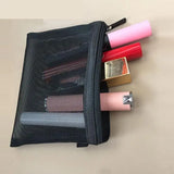 Weiyinxing Mesh Cosmetic Bag With Zipper Portable Makeup Bag Women Makeup Pouch Neceser Mujer Toiletry Bag Travel Organizer Neceser