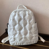 Weiyinxing Space Padded Down Backpack Fashion Large Capacity Backpack Female Shoulder Cotton Quilted School Bag Mochilas Femininas