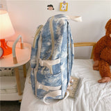 weiyinxing Fashion College Girls Laptop Backpack School Bag Canvas Women Mochila Kawaii Bookbag Female Shoulder Travel Rucksack