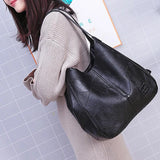 Weiyinxing Handbag For Women Soft PU Leather Shoulder Bag Large Capacity Luxury Lady Purse Fashion Brand Shoulder Bag Shopping Bag