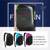 Weiyinxing Women Men Outdoor Walking Billboard Wifi Bags LED Display Screen Backpack Business Travel Laptop Bag Multi-function School Bag