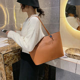 Weiyinxing Women Tote Bag Female Soft Leather Shoulder Bag Fashion Solid Color Top-handle Bag Shopping Tote Gilrs Weekend Bag Bolsas