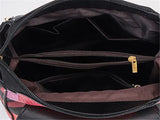 Weiyinxing Pcs Set Ladies HandBags Large Capacity Handbags Plaid Color Backpack For Female PU Leather Fashion Tote Shoulder Crossbody Bag