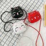 Weiyinxing Cartoon Children's Crossbody Bag Cute Cat Kids Fashion Coin Purse Wallet Handbags Lovely Boys and Girls Mini Shoulder Bags