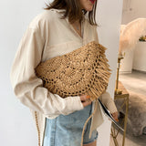 Weiyinxing Summer Straw Bags For Women Handmade Tassel Beach Bags Raffia Rattan Woven Handbags Female Vacation Crossbody Bags Clutch
