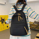 weiyinxing Fashion Backpack Waterproof Student Schoolbag Men Black Cotton Cute Women for Teenage Girls School Mochila Rucksack