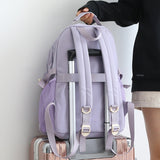 weiyinxing Color Waterproof Nylon Women Backpack Female High Quality Travel Bag Big Book Bag Black Book Bag School Backpack for Girls