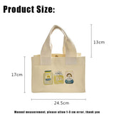 Weiyinxing Lunch Bag for Women Funny Cute Dog Cartoon Bentobreakfast Food Box Student All-match Tote Bag Portable Picnic Travel