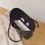 Weiyinxing Women Tote Bag Female Soft Leather Shoulder Bag Fashion Solid Color Top-handle Bag Shopping Tote Gilrs Weekend Bag Bolsas