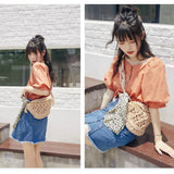 Weiyinxing bag cotton woven outdoor wallet summer new wild personality fashion handbag