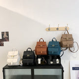 weiyinxing New Women's Backpack 2023 Travel Backpack PU Leather Handbag Schoolbag For Girls Women's Bag Female Shoulder Back Mochila