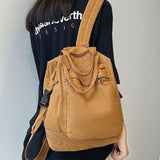 Weiyinxing Backpack Ladies Harajuku Cute Retro Canvas Bag Female Laptop Fashion Girl Fabric Student Backpack Women Travel Teen Bags