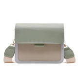 Weiyinxing Chain Small Square Bag Female 2023 New Korean Version OF The Contrast Color Flap Bag Wild Fashion Shoulder Bag
