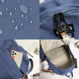 Weiyinxing Girl Green School Bag Small Cute Lady Backpack Waterproof Nylon Female Kawaii Bag College Student Women Backpack Fashion