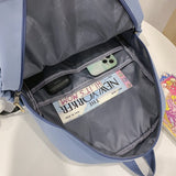 Weiyinxing Girl Waterproof Cute Bow School Bag Trendy Ladies Cotton Backpack Women Kawaii Backpack Travel Female Laptop College Bag