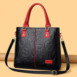 Weiyinxing Handbag Women PU Leather Shoulder Bag Trendy Handle Bag Large Capacity Crossbody Bag New Lady Handle Bags Shopping Pouch