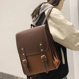 weiyinxing Fashion Woman Backpack Pu Leather Big School Backpack Bags for Teenagers Girls 2023 Simple New Designer Hand Shoulder Bags