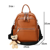 weiyinxing Quality Leather Backpack Bags for Women 2023 Winter School Bags for Teenagers Girls Luxury Back Packs Designer Backpack