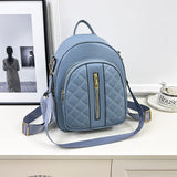 Weiyinxing Backpack New Leisure Fashion Simple Soft Leather Backpack Light Travel Multi-Function High-Capacity Travel Backpack