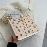 Weiyinxing Version Ins Mini Handbag Bag Female 2024 New Fashion Single Shoulder Students Carry Lunch Boxes