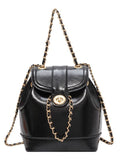 Weiyinxing Lady's Shoulder Bag French Niche Texture Schoolbag 2024 New Small Fragrant Style Fashion Chain Backpack