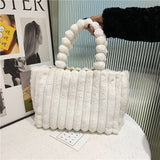 Weiyinxing Autumn And Winter New Plush Bag Fashionable Plush Bag Large Capacity Tote Bag Handbag One Shoulder Bag Women's Bag