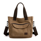 Weiyinxing Capacity Women's Bag 2024 New Canvas Bag Women's Bag Commuter Handbag Versatile Simple Shoulder Cross-Body Bag