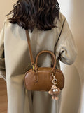 Weiyinxing Retro Handbag Bag Female 2024 New Autumn And Winter Fashion Bowling Bag Versatile One-Shoulder Cross-Body Bag