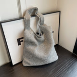 Weiyinxing South Korea East Gate Shiny Soft Knitted One-Shoulder Women's Bag Simple Leisure Todd Underarm Bag Knitting Bag