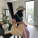 Weiyinxing Women's Large-Capacity One-Shoulder Nylon Bag Bucket Bag Todd Bag Simple Leisure All-Color Handheld Commuter Bag