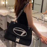 Weiyinxing New Single-Shoulder Large-Capacity Nylon Chain Stray Bag Oblique Cross Handbag Advanced Sense Commissary Tote Bag