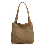 Weiyinxing Large Capacity Canvas Bag Single Shoulder Bag Women's 2024 Autumn And Winter New Student Bag Simple Versatile Canvas Bag