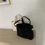 Weiyinxing New Han Dai Same Style Egg Canvas Handbag Size Bento Bag Simple Leisure Portable Tote Bag