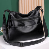 Weiyinxing Soft Leather Women's Bag 2024 New Handbag Ladies' Purse Large Capacity Middle-Aged Mother Shoulder Bag