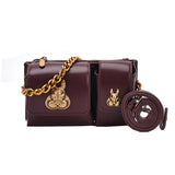 Weiyinxing Fashion Trend Locomotive Bag Female 2024 New Spring And Summer Chain Rabbit One-Shoulder Advanced Oblique Straddle Bag