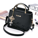 Weiyinxing [Recommended] Women's Bag 2024 New Fashion Embroidered Hand Carrying Slung Small Bag Tide Middle-Aged Mother Shoulder Bag