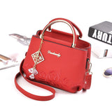 Weiyinxing [Recommended] Women's Bag 2024 New Fashion Embroidered Hand Carrying Slung Small Bag Tide Middle-Aged Mother Shoulder Bag
