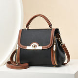 Weiyinxing Women's Bag 2024 New Tide Spring And Summer Personality Contrast Color Korean Version Ins Web Celebrity One Shoulder Cross-Arm Hand Carrying Small Square Bag