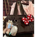 Weiyinxing New JK Uniform Bag Two-Dimensional PU Commuter Satchel Cute Girl College One-Shoulder Handbag