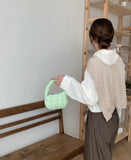 Weiyinxing Girl Autumn And Winter New Korean Embroidered Bag Handbag Mini Bag Cell Phone Bag Simple 100-Pack Cotton Bag