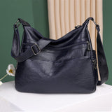 Weiyinxing Soft Leather Women's Bag 2024 New Handbag Ladies' Purse Large Capacity Middle-Aged Mother Shoulder Bag