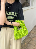 Weiyinxing Bian Chunxia Handbag Hand-Woven Women's Bag Leisure Small Fresh Hollowed-Out Bag Minority Design Holiday Bag